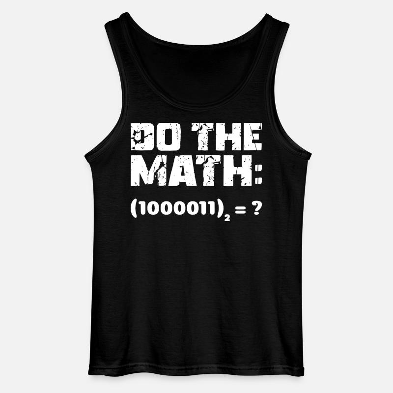 Do The Math Binärsystem - Gildan Männer Tank Top - Schwarz