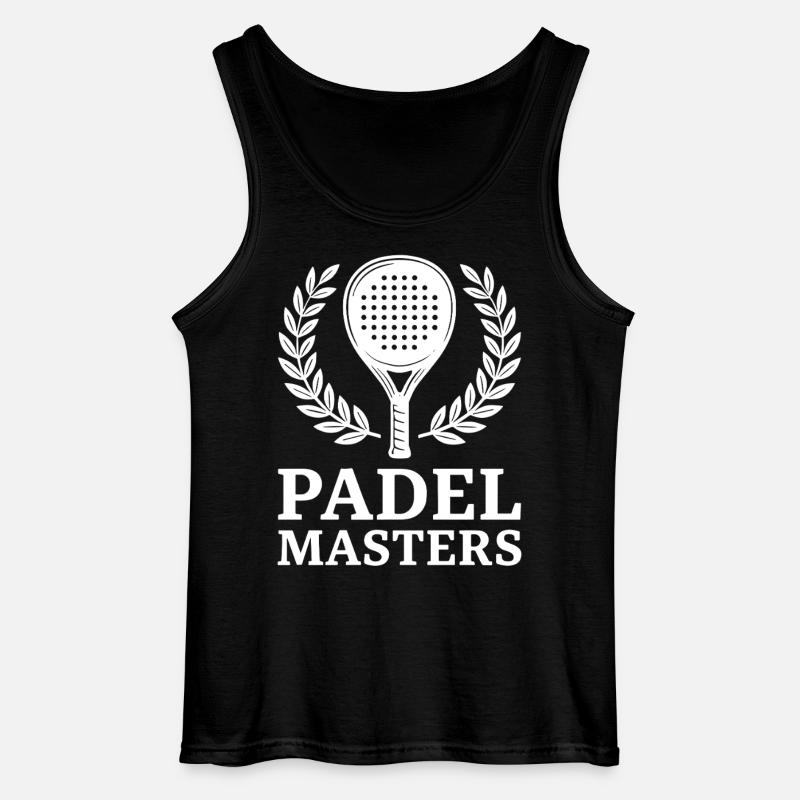 Padel Masters Professionel Sports Look - Gildan tanktop til mænd - sort