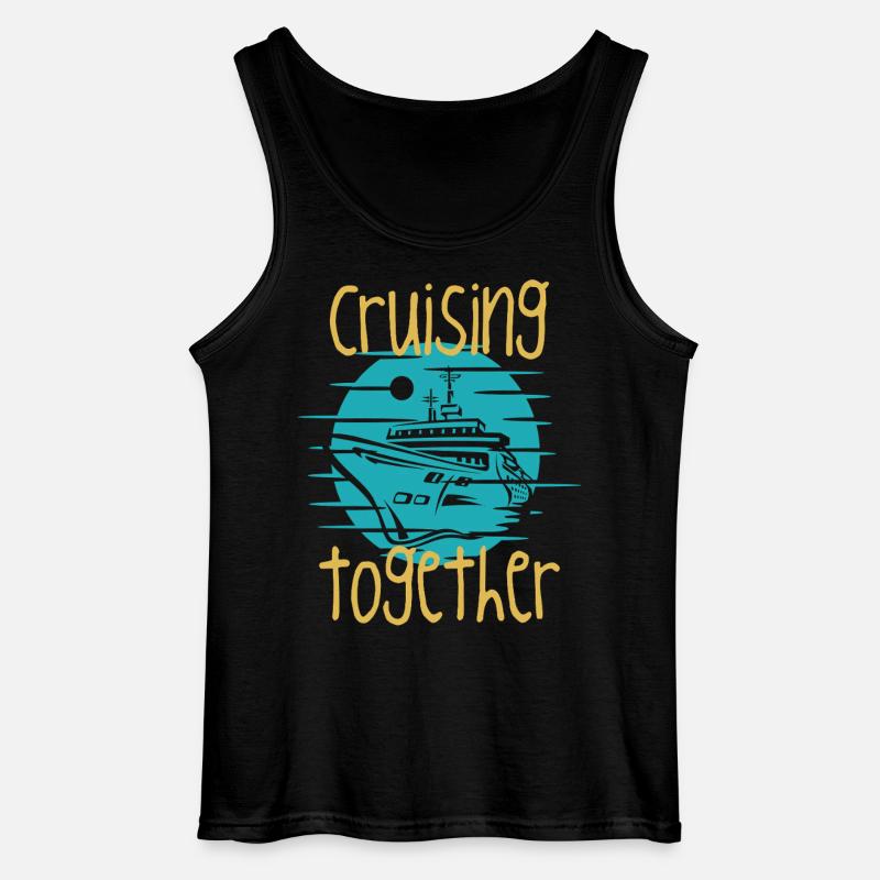 Gemeinsam Kreuzfahrt-Bootsgrafik - Gildan Männer Tank Top - Schwarz