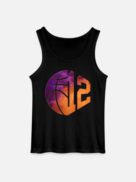 NUMBER 12 BASKETBALL 12TH BIRTHDAY - Gildan Men’s Tank Top - black