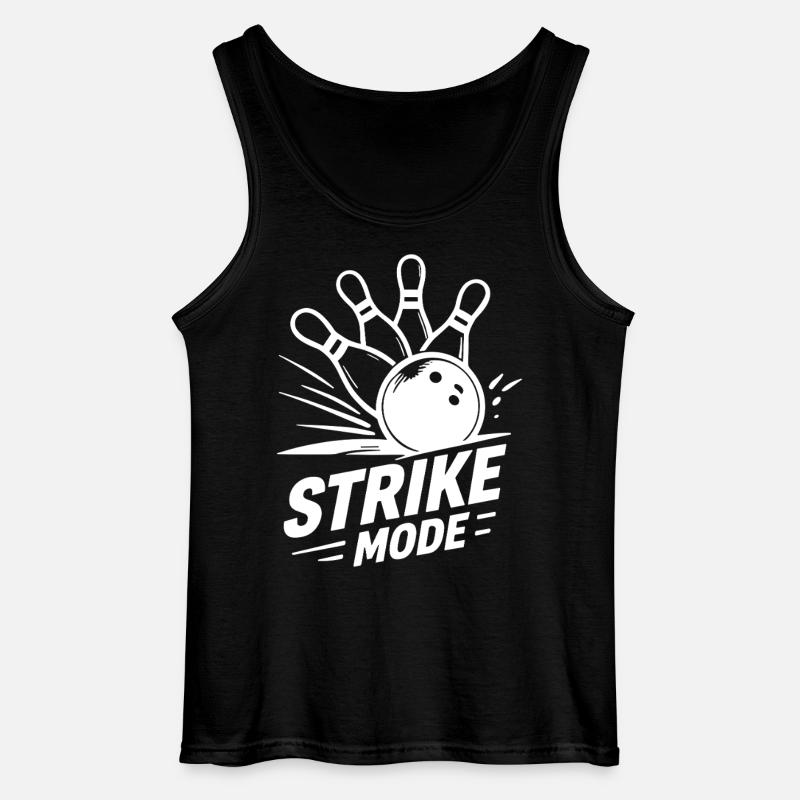 Bowling Strike Mode Kegeln Champion - Gildan Männer Tank Top - Schwarz