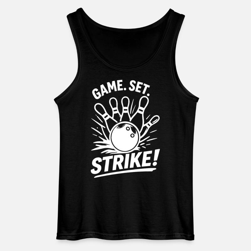 Set di gioco Strike Bowling Campione Sport Look - Canotta da uomo Gildan - nero