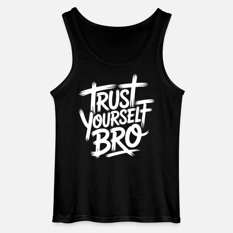 Selbstvertrauen - Gildan Männer Tank Top - Schwarz