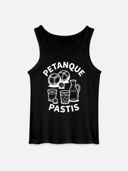 Petanque Pastis Boule Ball Sport - Gildan Men’s Tank Top - black