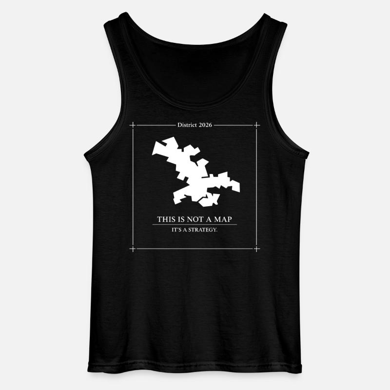 District 2026 Strategy Map Concept - Gildan Men’s Tank Top - black