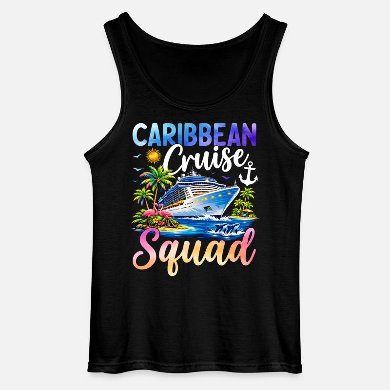 Caribbean Cruise Squad - Gildan Männer Tank Top - Schwarz