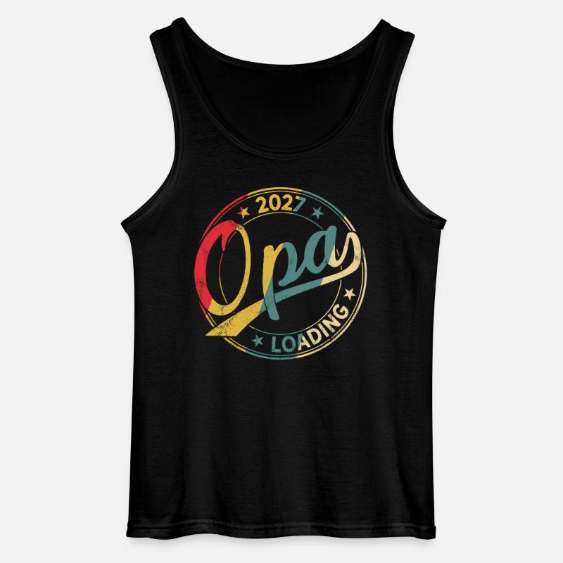 Opa 2027 Loading Werdender Opa 2027 - Gildan Männer Tank Top - Schwarz