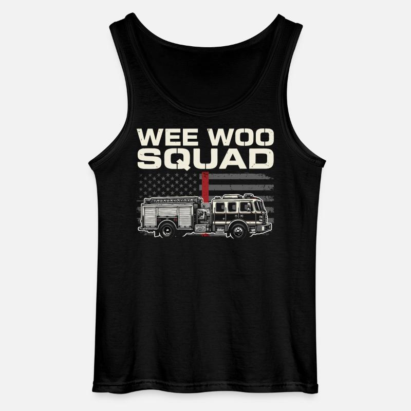 Wee Woo Squad Rettungsdienst Design - Gildan Männer Tank Top - Schwarz