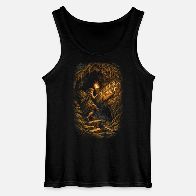 Fairycore Fee Gotisch - Gildan Männer Tank Top - Schwarz