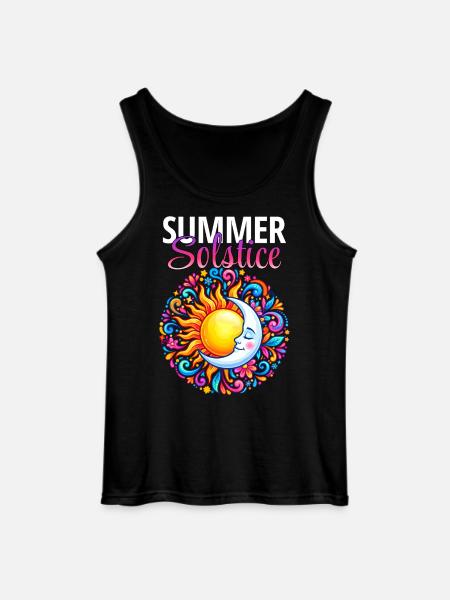 Litha Pagan Solstice d’été Midsommar - Débardeur Gildan Homme - noir