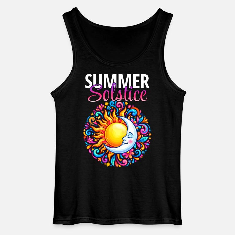 Litha Pagan Solstice d’été Midsommar - Débardeur Gildan Homme - noir