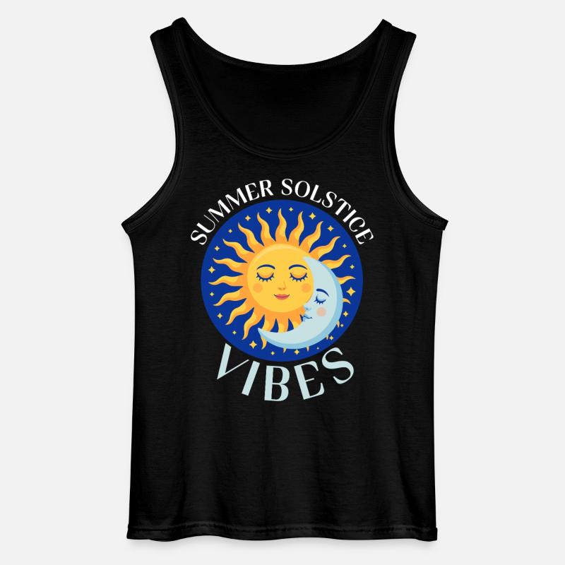 Litha Pagan Solstice d’été Midsommar - Débardeur Gildan Homme - noir