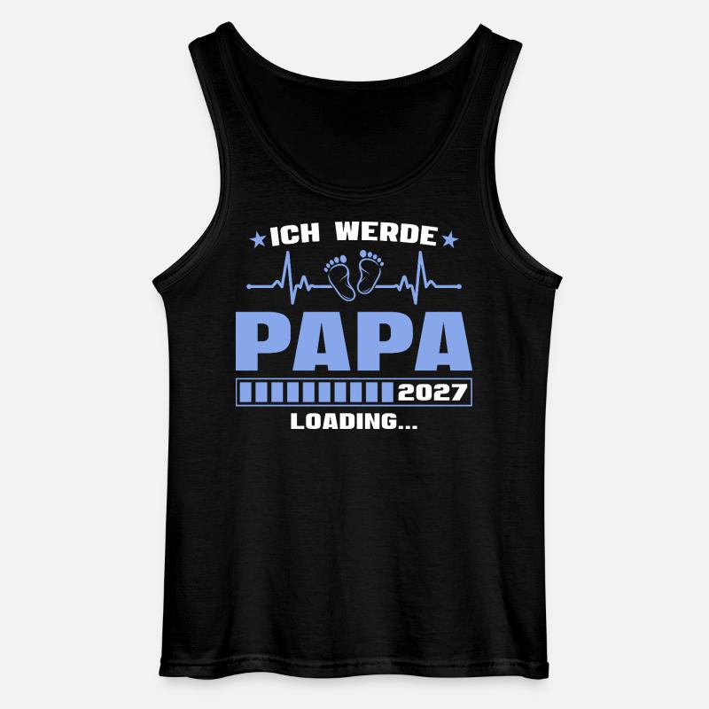 Ich werde Papa 2027 – Werdender Vater - Gildan Männer Tank Top - Schwarz