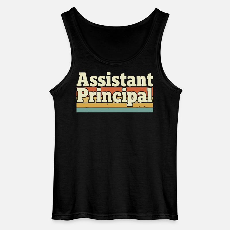 Vice Rector Retro - Gildan Men’s Tank Top - black