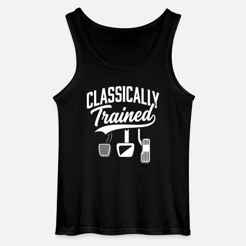 Classically Trained with Dimmer Manual Car  - Gildan Männer Tank Top - Schwarz