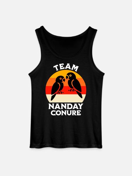 Team Nandays Parakeet - Gildan Men’s Tank Top - black