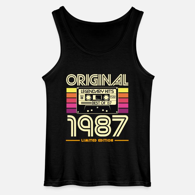 Originalkassette von 1987 Retro - Gildan Männer Tank Top - Schwarz
