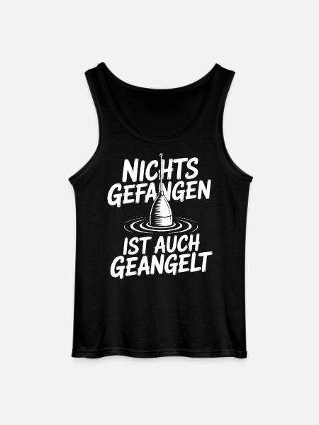 Angeln Spaß Motiv - Gildan Männer Tank Top - Schwarz