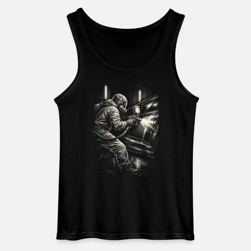 Vehicle Painter Car Painter Painter - Gildan Men’s Tank Top - black