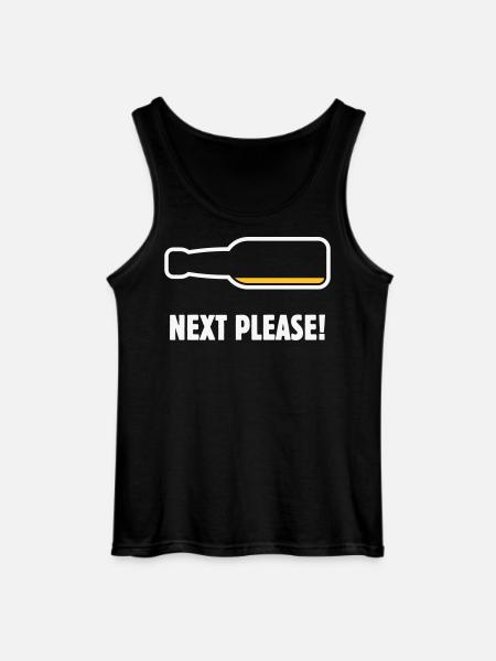 Next Please! (Beer / Beer / NEG 2C) - Gildan Men’s Tank Top - black