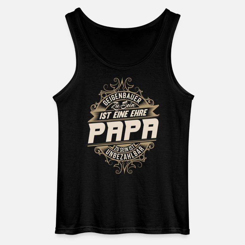 Geigenbauer Papa - Gildan Männer Tank Top - Schwarz