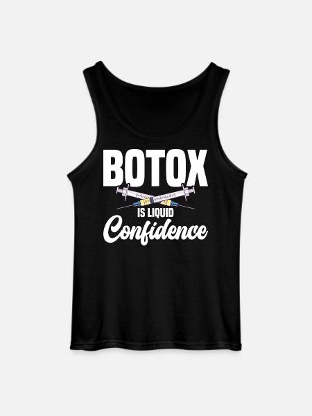  Cosmetic Nurse Botox is liquid confidence - Gildan Men’s Tank Top - black