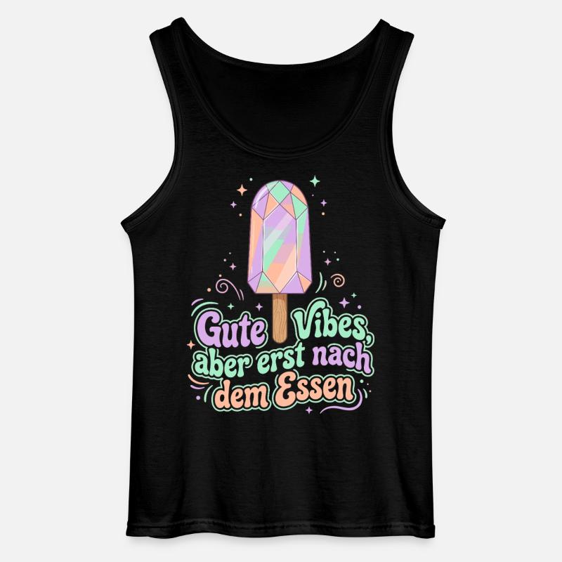 Kristall Eis, Gute Vibes - Gildan Männer Tank Top - Schwarz