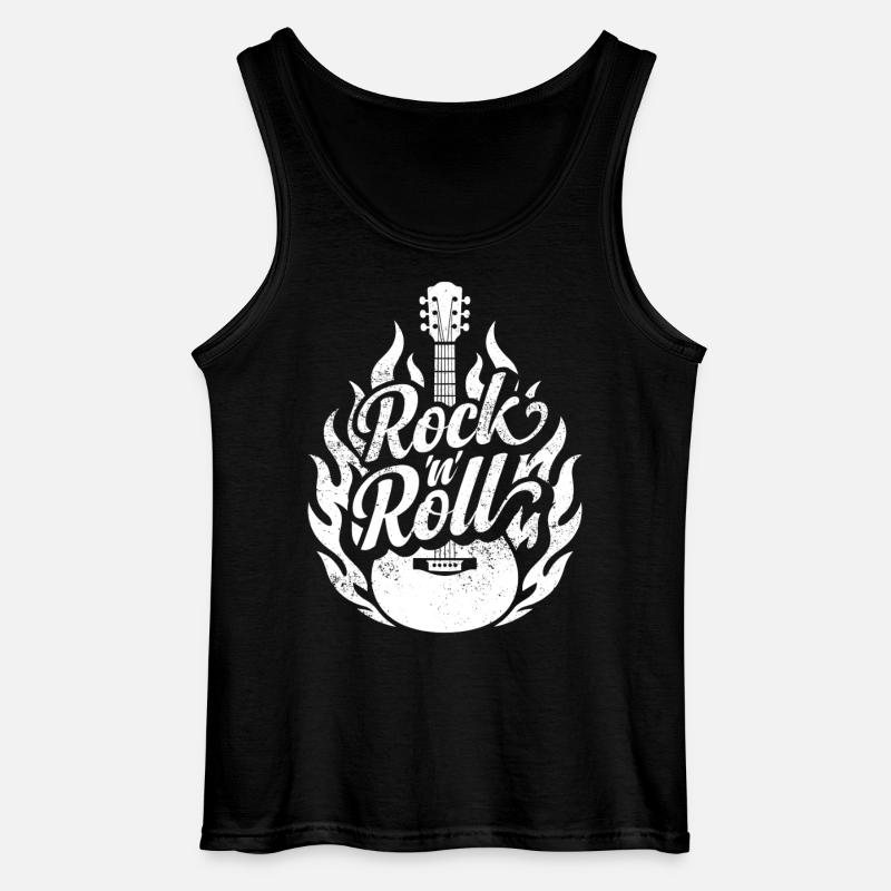 Rock 'n' Roll - Gildan Männer Tank Top - Schwarz