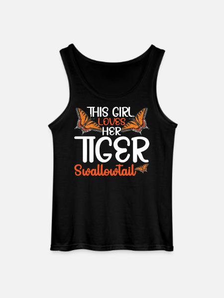  Tiger Swallowtail Lover Butterfly Insect Tiger - Gildan Men’s Tank Top - black