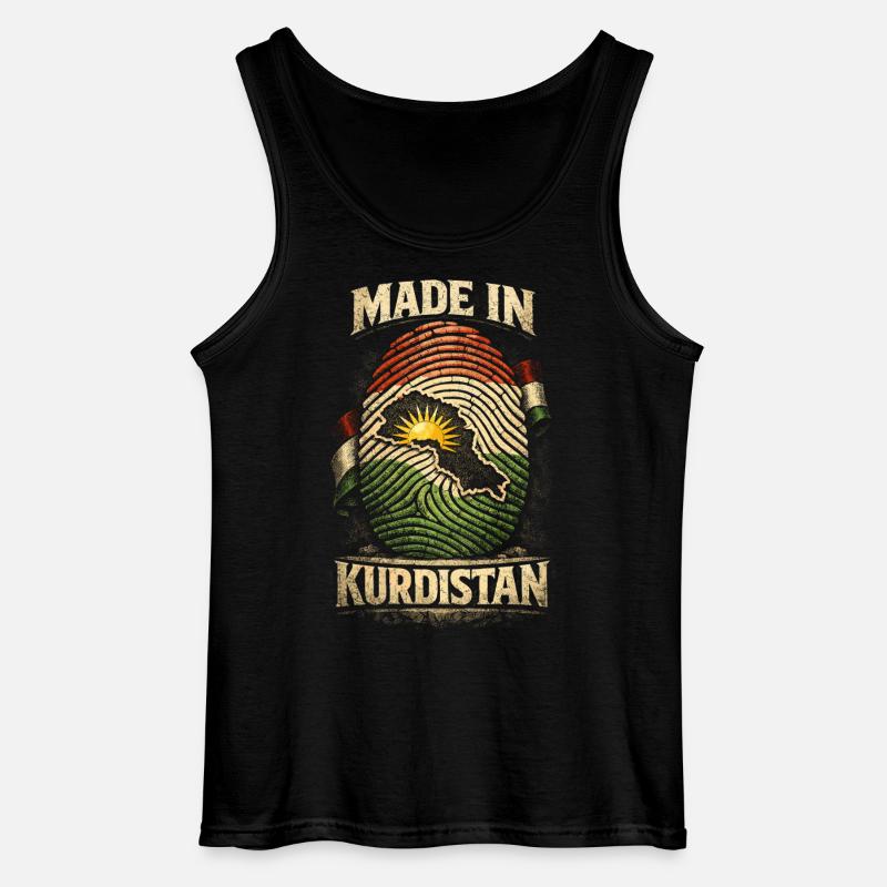 Made In Kurdistan Kurde Kurden - Gildan Männer Tank Top - Schwarz