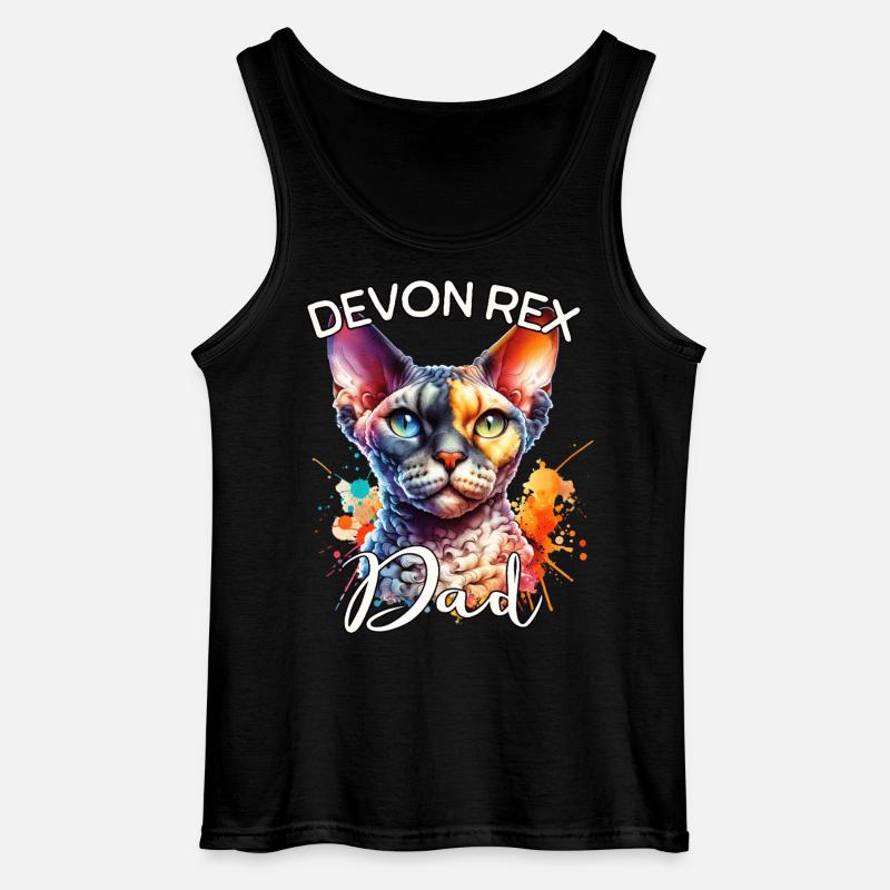 Devon Rex Dad - Gildan Men’s Tank Top - black
