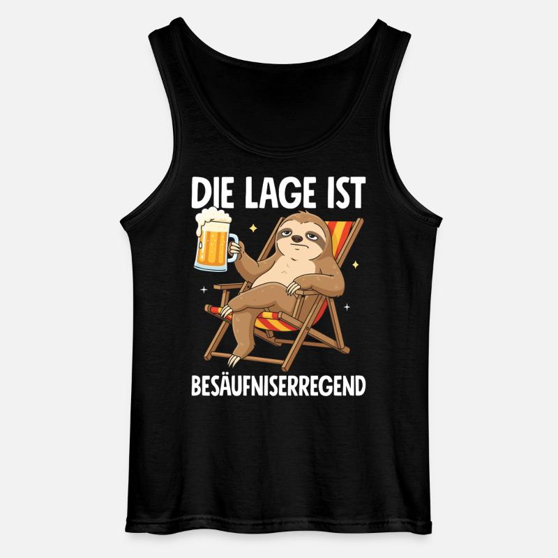 Die Lage Ist Besäufniserregend - Gildan Männer Tank Top - Schwarz