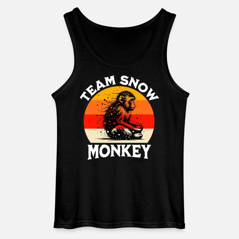 Team Schneeaffe - Gildan Männer Tank Top - Schwarz