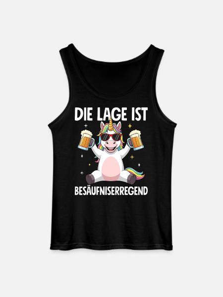 Die Lage Ist Besäufniserregend - Gildan Männer Tank Top - Schwarz