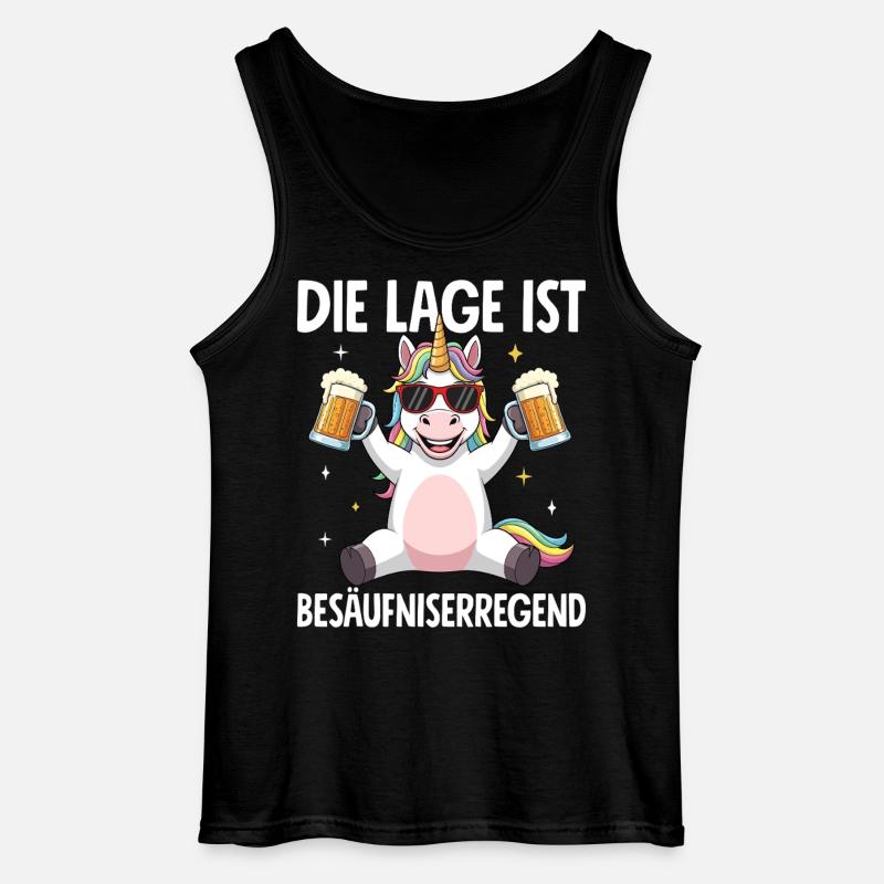 Die Lage Ist Besäufniserregend - Gildan Männer Tank Top - Schwarz