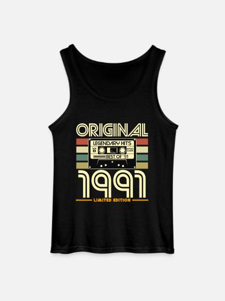 Original 1991 Limited Edition Retro - Gildan Men’s Tank Top - black