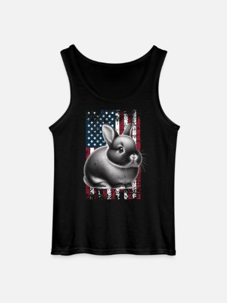 Dwarf Rabbit US Zwergkaninchen - Gildan Men’s Tank Top - black