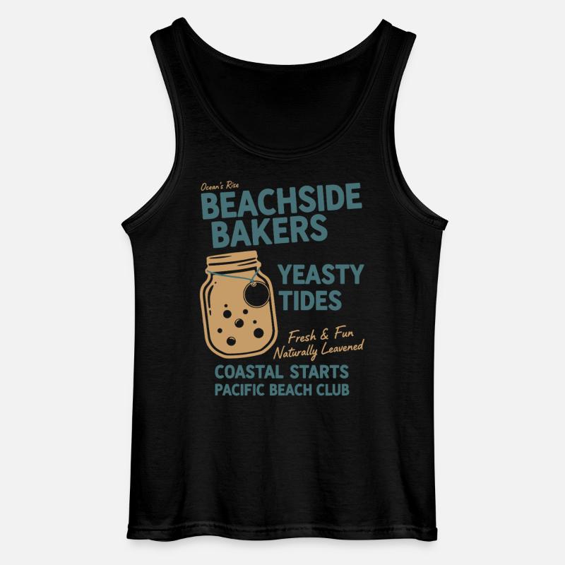 Sauerteigbrot Backen Strandbäcker Hefig - Gildan Männer Tank Top - Schwarz