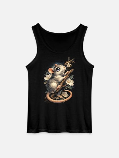 Farbratte Fancy Rat Großmaus Hausratte - Gildan Männer Tank Top - Schwarz
