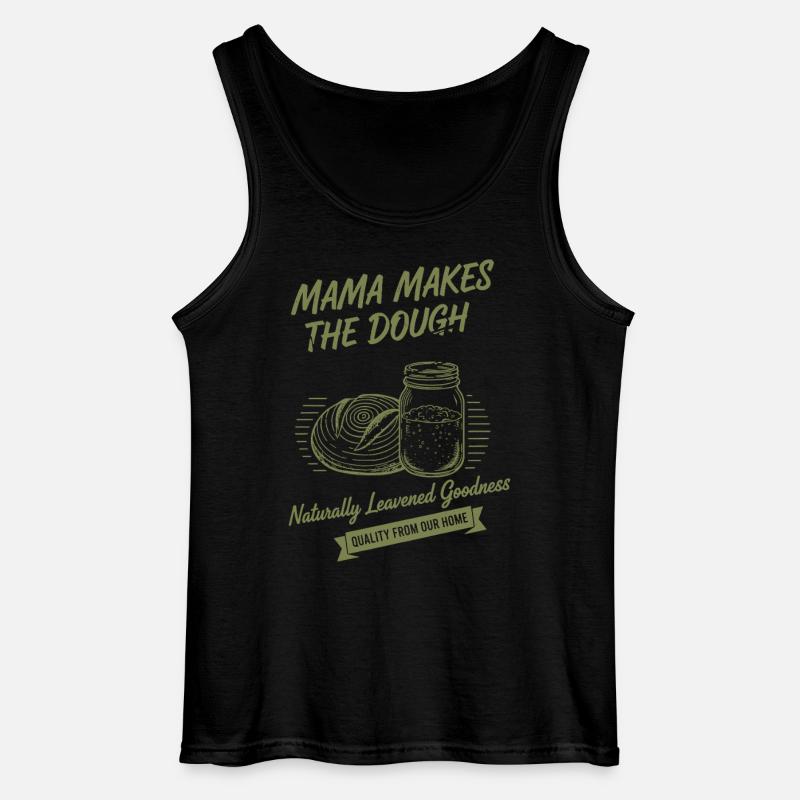 Sauerteigbrot-Backmama macht den Teig - Gildan Männer Tank Top - Schwarz