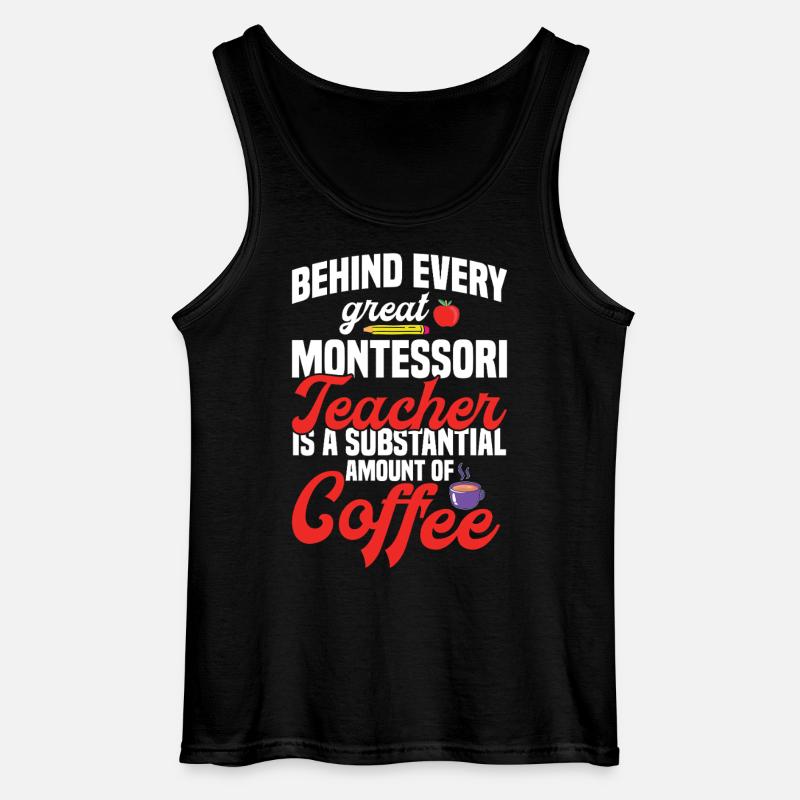 Montessori-Lehrer-Methode Schule - Gildan Männer Tank Top - Schwarz