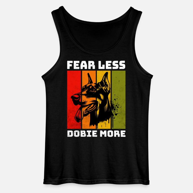 Doberman Dobermann - Gildan Männer Tank Top - Schwarz