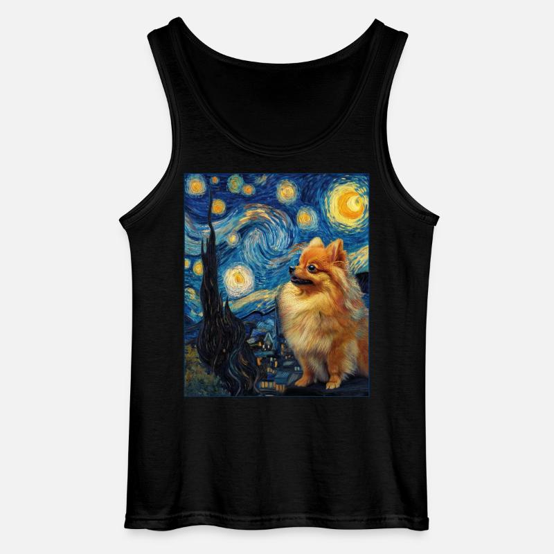 Zwergspitz Spitz Pomeranian - Gildan Men’s Tank Top - black