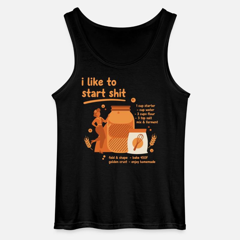 Sauerteigbrot Backbäcker Sauerteigstarter - Gildan Männer Tank Top - Schwarz