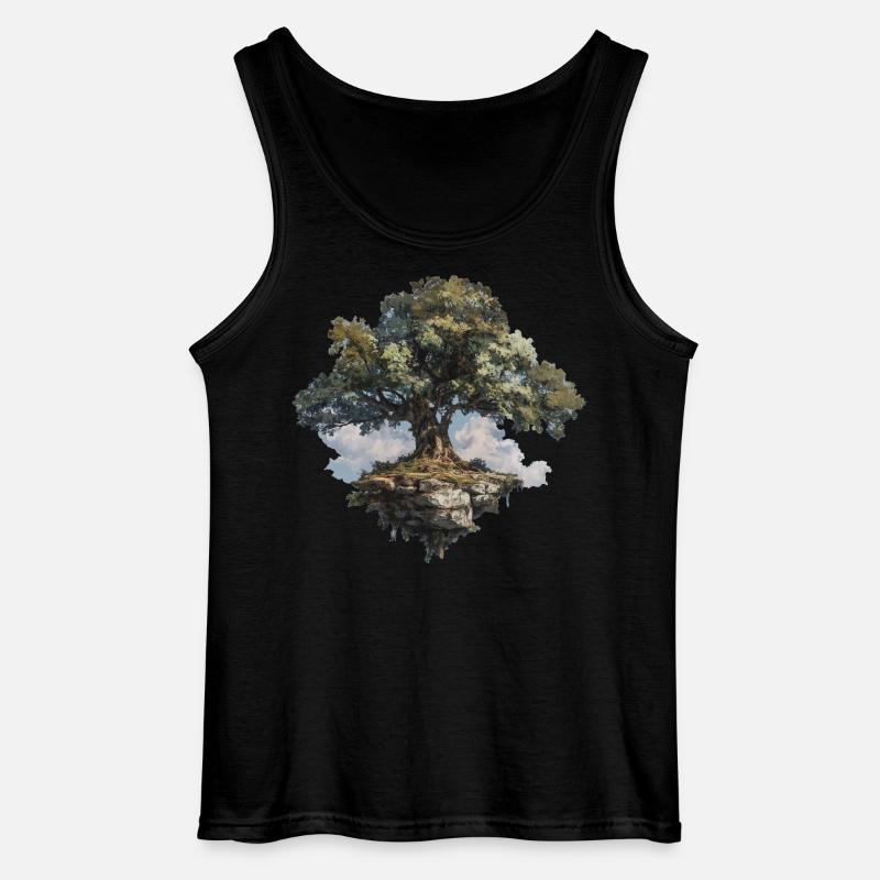 Baum - Gildan Männer Tank Top - Schwarz
