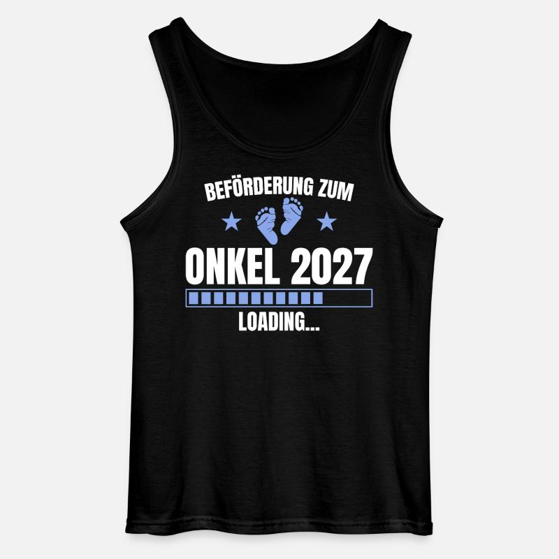Beförderung zum Onkel 2027 – Loading - Gildan Männer Tank Top - Schwarz