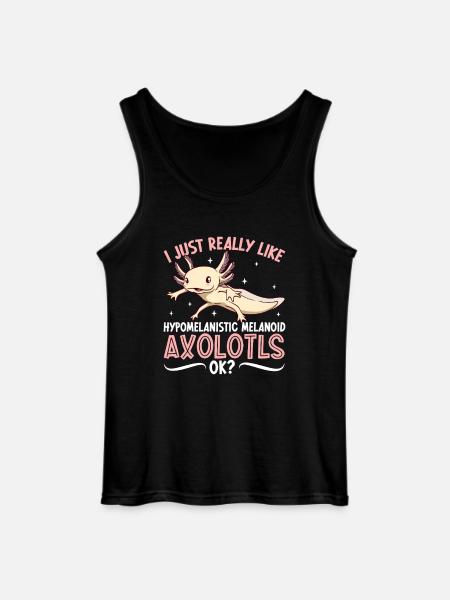 J’adore mon Axolotl Arlequin - Débardeur Gildan Homme - noir