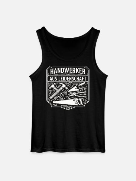 Handwerker Leidenschaft Qualität Tradition - Gildan Männer Tank Top - Schwarz