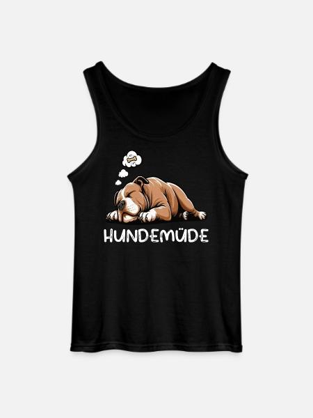 Hundemüde American Bully Bully Pit Bullybesitzer - Gildan Männer Tank Top - Schwarz