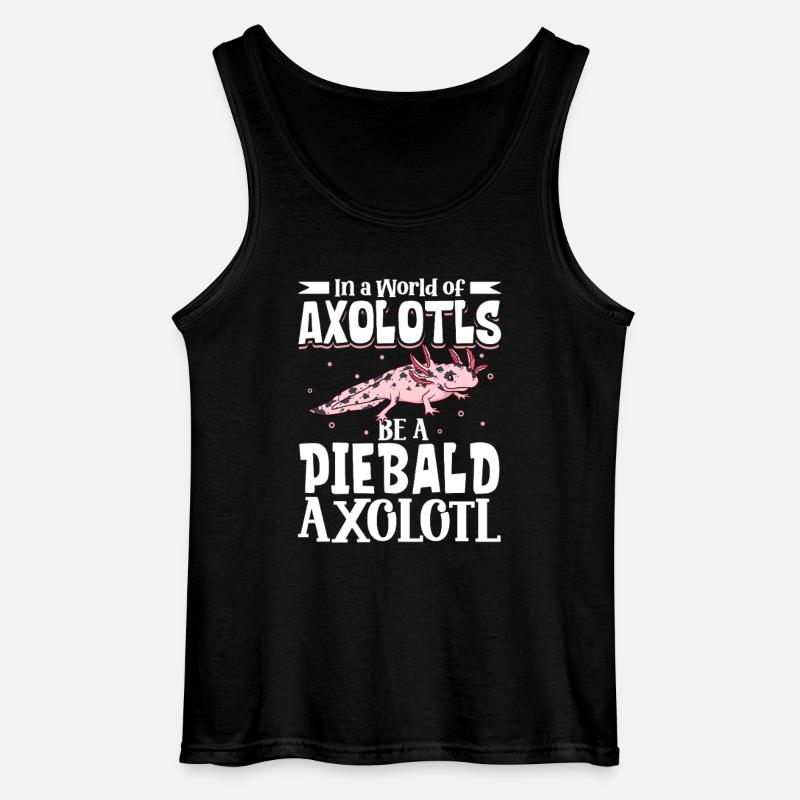 Be a Piebald Axolotl - Gildan Men’s Tank Top - black